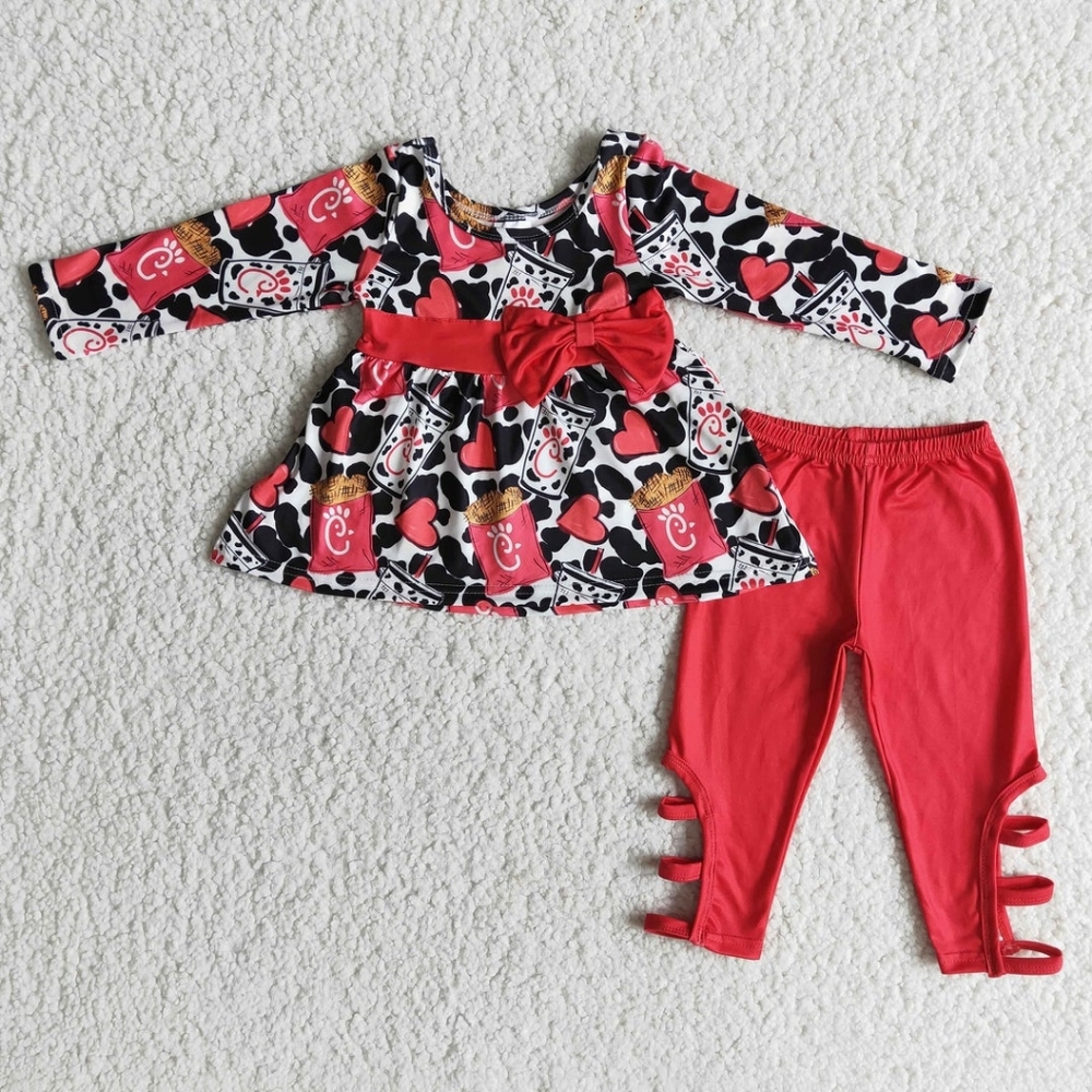 New Chick-fil-A inspired boutique outfit 2T